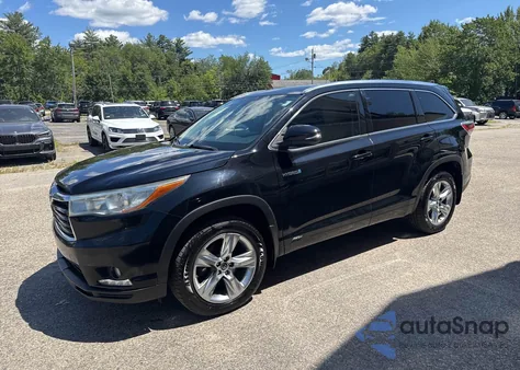 2016 Toyota Highlander Hybrid Ltd Platinum из США, поврежденный, VIN 5TDDCRFH0GS015387